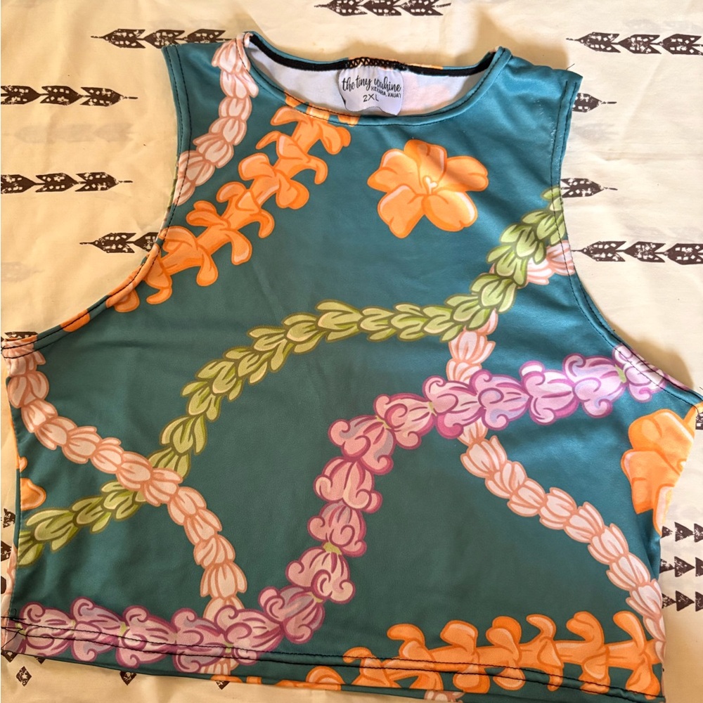 Vibrant Floral Crop Top